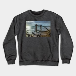 The Cattle Jetty, Observation Point, Point Nepean, Portsea, Mornington Peninsula, Victoria, Australia. Crewneck Sweatshirt